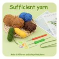 thumbnail image 2 of Crochet Kit for Beginners, Crochet Potted Flowers Kit (Blue), Complete Crochet Kit for Beginners Adults, 2 of 6