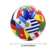 thumbnail image 3 of Tong Size 5 World International PVC Training Football For Kids Youth Adults Theme Party, 3 of 6