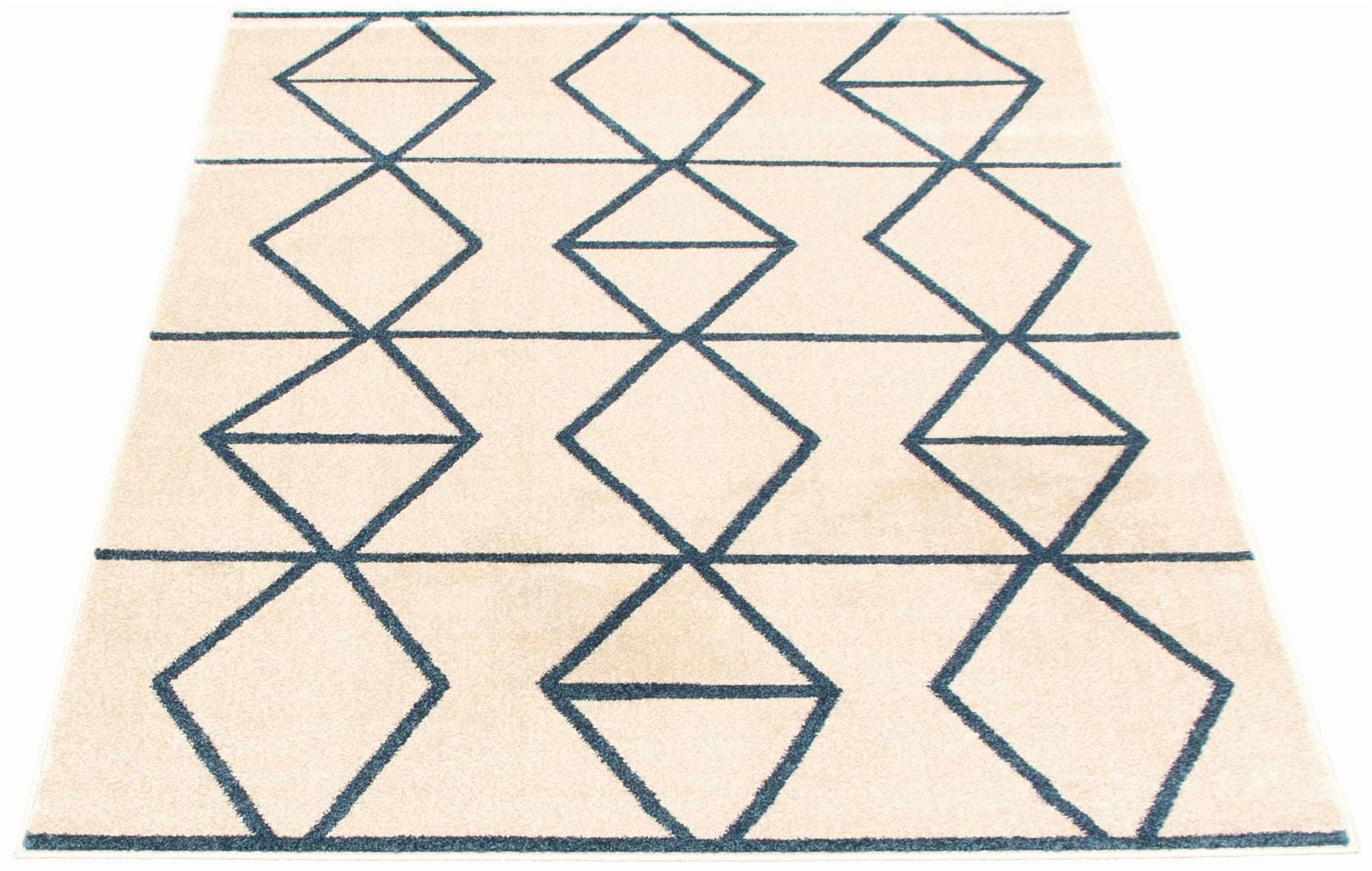 ECARPET Living Room Bedroom Carpet, Geometric Indoor Area Rug Ana Collection