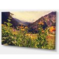 thumbnail image 2 of Green Mountain Meadow with Flowers - Large Flower Canvas Wall Art, 2 of 3