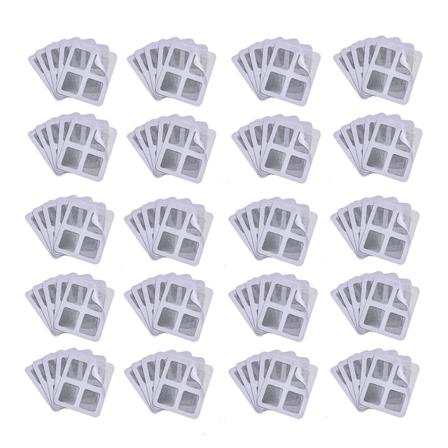 CEHVOM 100PCS Protable Door Window Screen Repair-Tape, Fiberglass Mesh Covered Repair-Roll Kit, Strong Adhesive Window Screen Patch,Instant Paste Clearance