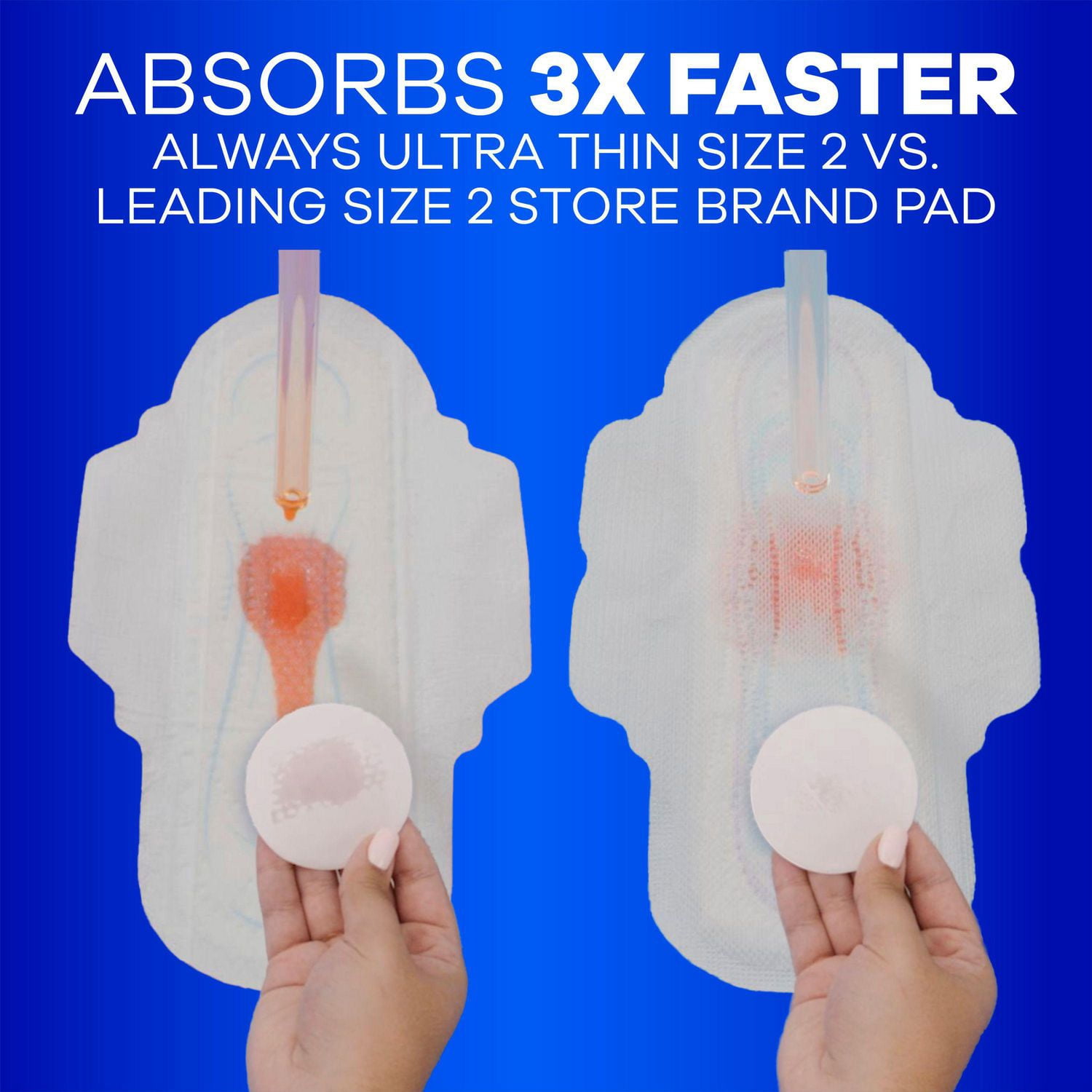Always Serviettes Hygiéniques Ultra Minces avec Ailes pour Femmes, Taille 2, Longues, Super Absorption, Non Parfumées