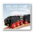 thumbnail image 4 of BRIO World Battery-Operated Steaming Train - 3-Piece Motorized Train Engine for Wooden Track with Lights and Kid-Friendly Steam - Interactive Play with Forward/Revers, 4 of 8