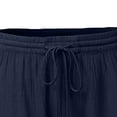 thumbnail image 3 of Timegard Shorts for Women 2pc Plus Size Elastic Waist Lace Solid Color Casual Loose Lightweight Shorts, 3 of 4