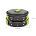 thumbnail image 3 of SuoKom Camping Cookware Set Aluminum Portable Outdoor Cookset Cooking Pan Hiking Bbq Picnic, 3 of 9