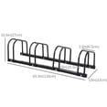 thumbnail image 2 of HOMCOM support de rangement pour vélo pour 4 vélos, Noir, 2 of 9