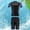 bleu, variante sur Ensemble de Complet pour Homme avec Short de Bain et Maillot Dermoprotecteur pour Usage Quotidien Plage Piscine Toutes Saisons UPF 50+ Soleil Polyvalent Style Décontracté et Coordination