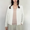 thumbnail image 3 of Womens Lightweight Summer Cardigan Rash Guard Long Sleeve Cover Up Open Front Wrap Cover Up Loungwear Sun Shawl, 3 of 7