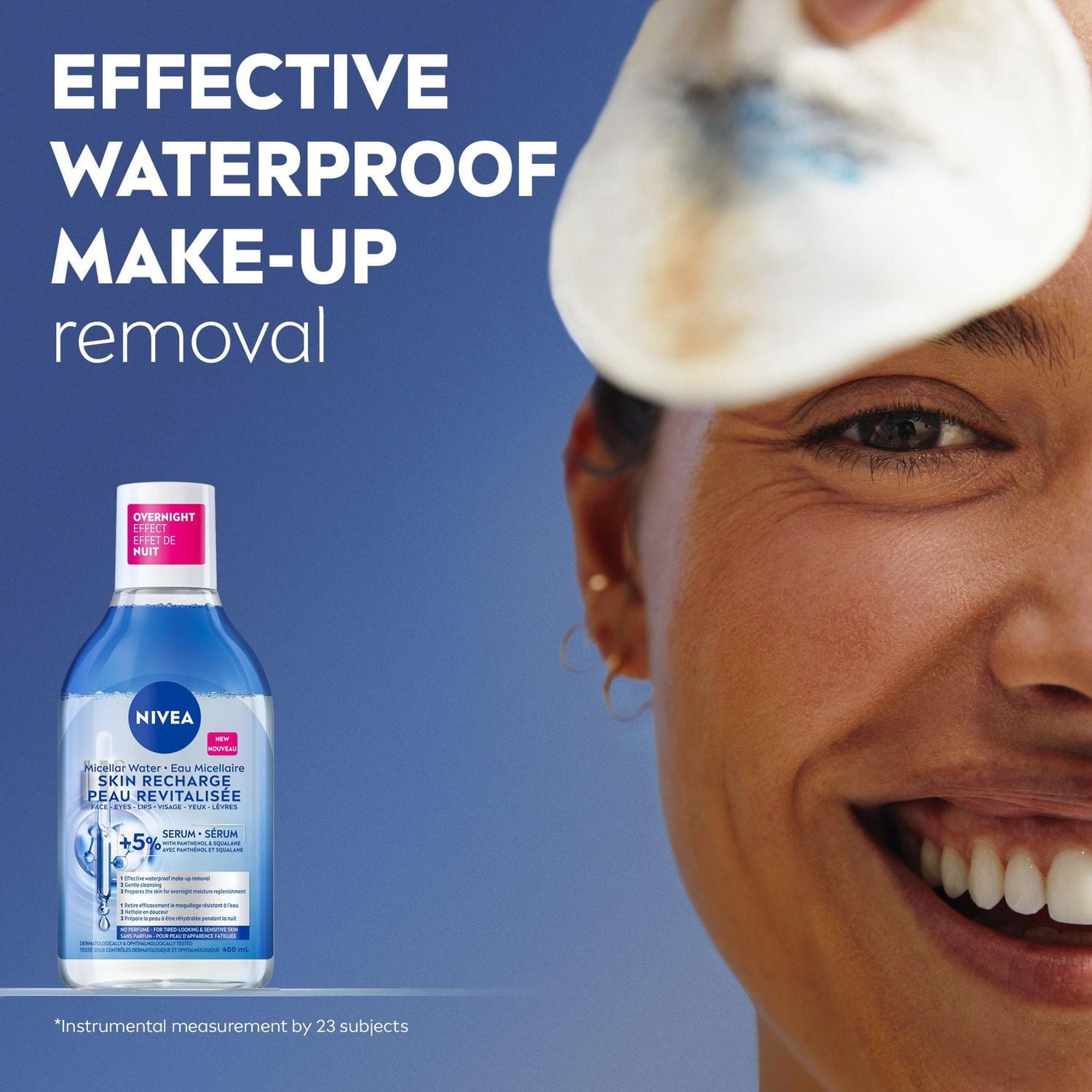 fr-CA NIVEA Eau Micellaire Peau Revitalisée, Peau Fatiguée et Sensible, Sans Parfum, 400mL
