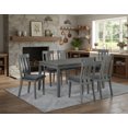 thumbnail image 4 of K-Living Modern Dining Room Furniture Set, 7-Piece Dining Table Set with Chairs in Grey, 4 of 6