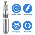 thumbnail image 3 of Stainless Steel Keychain Holder Mini Portable Organizer Compact Fob with Professional Sealing Design for Outdoor Travel Camping Emergency Pills, 3 of 7