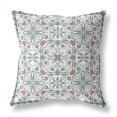 thumbnail image 1 of HomeRoots 414691 20 in. Rose & Sage Paisley Coussin Intérieur & Extérieur & 44; Blanc & 44; Vert & Rouge, 1 of 1