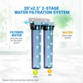 thumbnail image 4 of Max Water 2 Stage All Clear Whole House (20 x 2.5 Inch), Water Filtration System - Sediment + GAC, 4 of 7