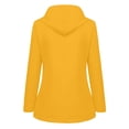 thumbnail image 3 of CEHVOM Manteau de Pluie Uni pour Femmes Extérieur Grande Taille Imperméable à Capuche Coupe-Vent Liquidation, 3 of 4