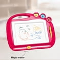 thumbnail image 3 of Red Red Magnetic Drawing Board For Kids Colorful Erasable Doodle Pad With Pen And Stamp, 3 of 6