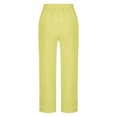 thumbnail image 4 of VEKDONE Womens Linen Long Pants Yellow M, 4 of 5