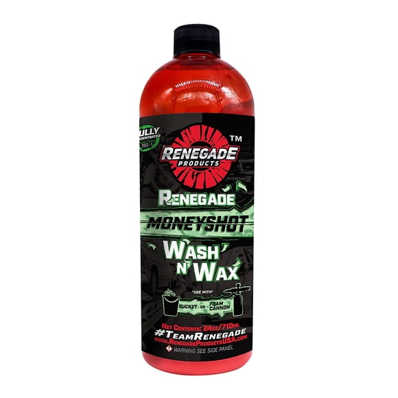 Renegade Products Moneyshot Wash N' Wax Soap for Cars, Trucks, Buses, etc