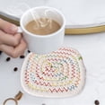 thumbnail image 3 of Drinking Glass Kitchen Holders Trivets Cotton Thread Weave Hot Pot Holders Hot Pads, Hot Mats, Spoon Rest For Cooking And Baking, Kitchen Glass&Bottle, 3 of 5