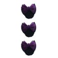 thumbnail image 2 of Decodeary Professional Hair Plate Mesh Pocket Practical Snood Net Elegant And Professional Two Bows-dark purple 3Set, 2 of 6
