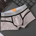 thumbnail image 2 of DPTALR Boxeur pour Homme Uni Grande Taille Taille Mi-Haute Boxeurs, 2 of 3