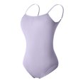 thumbnail image 1 of AherBiu Dancing Bodysuits for Women Sleeveless Backless Playsuits Stretchy Slim Comfy Soft Workout Rompers, 1 of 5