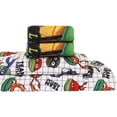 thumbnail image 3 of Les Tortues Ninja Ensemble de Draps pour Enfants avec Couette Réversible Lit Simple en Sac 4 Pcs, 3 of 9