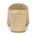 thumbnail image 2 of BLISSFUL STEP Sandales à Talons Hauts Blocs pour Femmes, Mules à Enfiler à Bout Pointu, Beige 8,5, 2 of 8