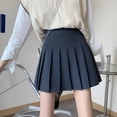 thumbnail image 3 of Jupe Plissée Mini pour Femmes Taille Haute Jupe Ajustée Jupe Plissée d'Été, 3 of 5