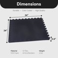thumbnail image 3 of BalanceFrom Tapis d'Exercice en Mousse Emboîtable 24”x24”, Lot de 12, Épaisseur 1/2”, Noir, 3 of 9