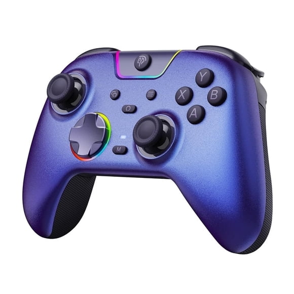 EasySMX X05 Pro Manette Sans Fil Ultra Silencieuse pour PC/Switch/Android/iOS/Tesla, Effet Hall Sans Dérive, 1000Hz, Gâchettes à Double Mode, Prise Ergonomique en Peau, RVB