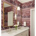 thumbnail image 3 of S4Sassy Self-Stick Decorative Boho Wallpaper, Handblock Striped Wall Paper, Textured Vinyl Waterproof Contact Paper, Brown, 25"X240" Removable Renter Wall Covering For Bedroom, Dining Room, 3 of 9