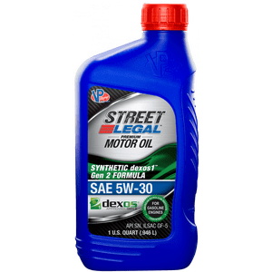 VP Racing Fuels Oil VP3953543 Street Legal; SAE 5W-30; Synthetic; 1 Quart Bottle; Single