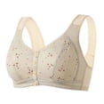 thumbnail image 4 of AherBiu 3pc Plus Size Bras for Women Front Closure Full Coverage Comfort Bralettes Push up Wireless Lingerie, 4 of 5