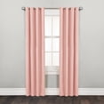 thumbnail image 1 of Mainstays Faux Silk Light-Filtering Grommet Window Curtain Panel, 54" x 84", Peach, 1 Panel, 1 of 7