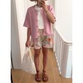 thumbnail image 2 of Gupgi Knitted Crop Cardigan for Women Short Sleeve Button Down Sweater Solid Color Ribbed Tops, 2 of 6
