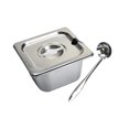 thumbnail image 2 of Stainless Steel Hotel Pans Steam Table Pan with Lids Commercial Food Storage Containers Chafing Dishes for Dish Kitchen Home C, 2 of 7