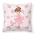 thumbnail image 1 of Ballerina Brunette Point Fabric Decorative Pillow - 18 x 3 x 18 in., 1 of 1