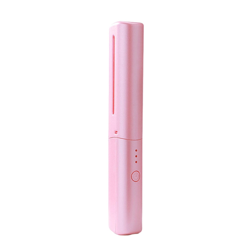 ziyahi Ceramics Fast Heating New Rechargeable Mini Hair Straightener All Hair Types Professional Styling pink
