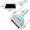 thumbnail image 4 of Mini Brush and Dustpan Set, Hand Broom and Dustpan Set, Small Broom and Dustpan Set, Small Dust Pan with Brush for Home Kitchen Office Car, Blue, 4 of 5