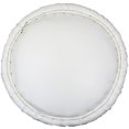 thumbnail image 2 of Natural Geo Tabouret d'Appoint en Moray - Similicuir Blanc, 2 of 5