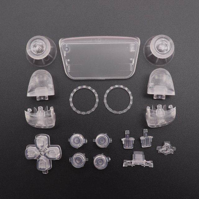 Replacement Buttons Set D-Pad L1 R1 L2 R2 Trigger Button Key Accent Ring For PS5 V3.0 BDM-030 Controller clear