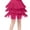 Hot Pink, variant on LUOGENLI Dress Kids Girls Tassel Dance Skirt Latin Ballroom Layered Fringe Dancewear Maxi Skirt Sets Girls 2 Piece Outfits Beach Black 4-5 Years