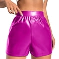 thumbnail image 1 of Clearance Sale 2025 Intimates Ladies Leather Shorts Multi Colored High Waisted Stretch Casual Shorts, 1 of 5