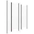 thumbnail image 5 of vidaXL 4-Panel Free Standing Fabric Folding Room Divider Screen White 200x180 cm, 5 of 5