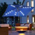 thumbnail image 2 of Outsunny Parasol de Patio 6,5 X 10 Pi avec DEL, Manivelle (Bleu Foncé), 2 of 10