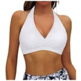 thumbnail image 1 of Women Bikini Top Push Up Swimsuit - Removable Padded Bra for Beach and Pool with Adjustable Support, 1 of 5