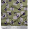 thumbnail image 1 of Soimoi Velvet Fabric Bird,Coconut Tree & Elephant Kids Printed Craft Fabric by The Yard 58 Inch Wide, 1 of 3