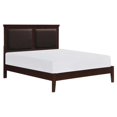 thumbnail image 1 of Lexicon Seabright Traditional Wood and Faux Leather Full Bed in Cherry, 1 of 7