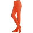 thumbnail image 1 of ORUYROP Women's Solid Colored Opaque Microfiber Footed Tights, 1 of 7