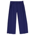 thumbnail image 4 of JMYHOAM Linen Pants for Men Work Pants Dress Pants Double Pleated and Fashionable Trousers with Button Zipper and Multiple Pockets, 4 of 7